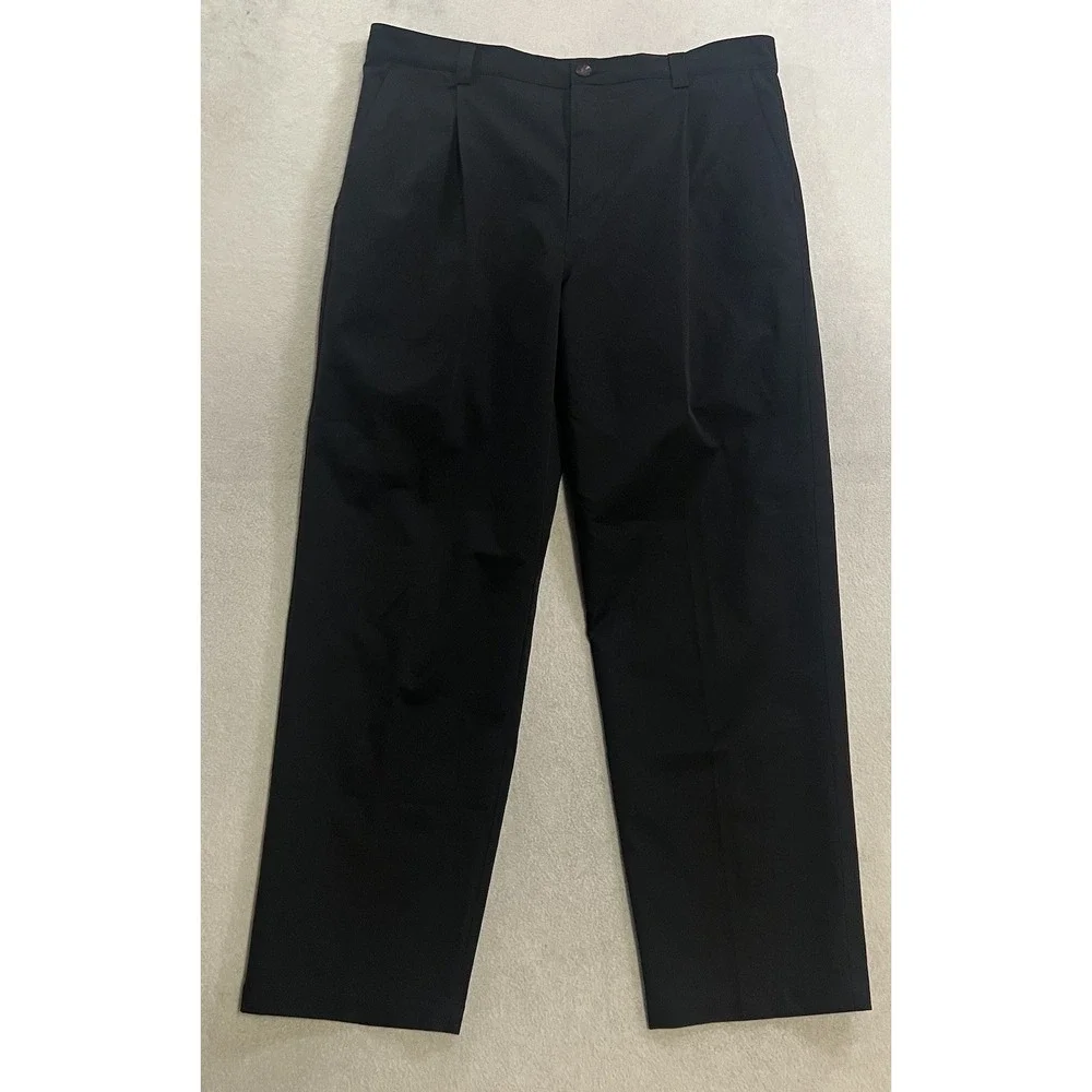Adidas Golf Chino Pants Men's Size 36x30 Black Climalite Stretch Preppy Golf